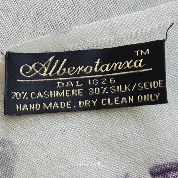 Cashmere & Silk Scarf- Shoes, Makeup, Watches, Glasses, Handbags Alberotanza - Picture 3 of 16